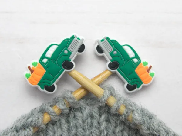 Stitch Stoppers Fall Pumpkin Truck from Fox & Pine Stitches 2/package